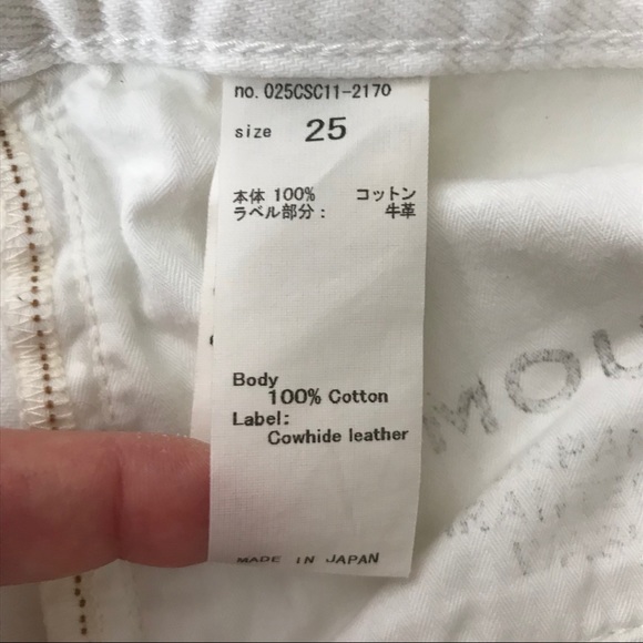 MOUSSY VINTAGE Deming Tapered White Jeans SIZE 25 - Picture 15 of 15